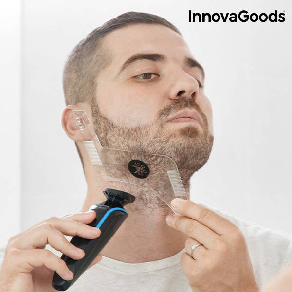 Molde para Barbear Barba Hipster Barber InnovaGoods