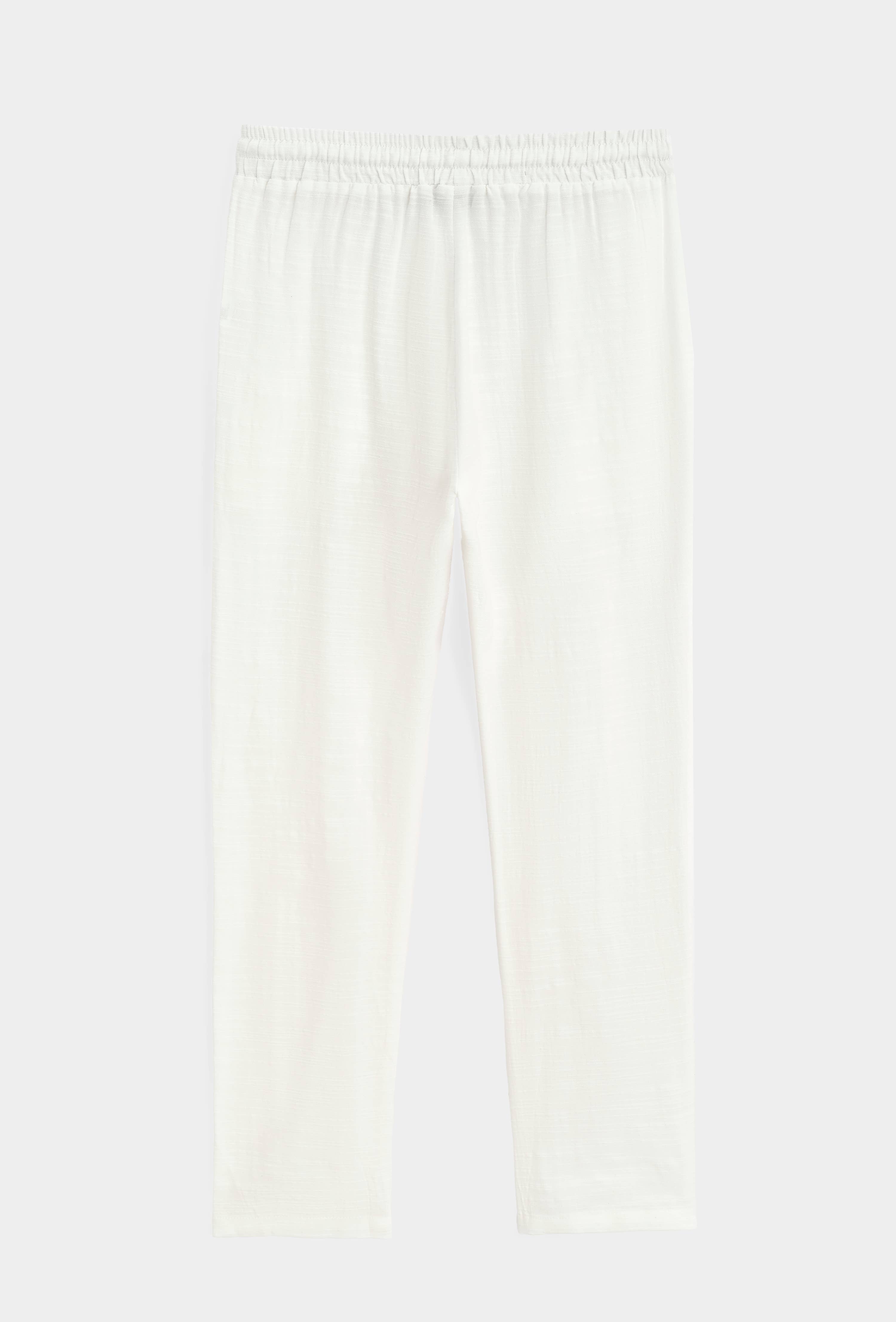 Conjunto coordenado Corte fluido Design descontraído - Branco