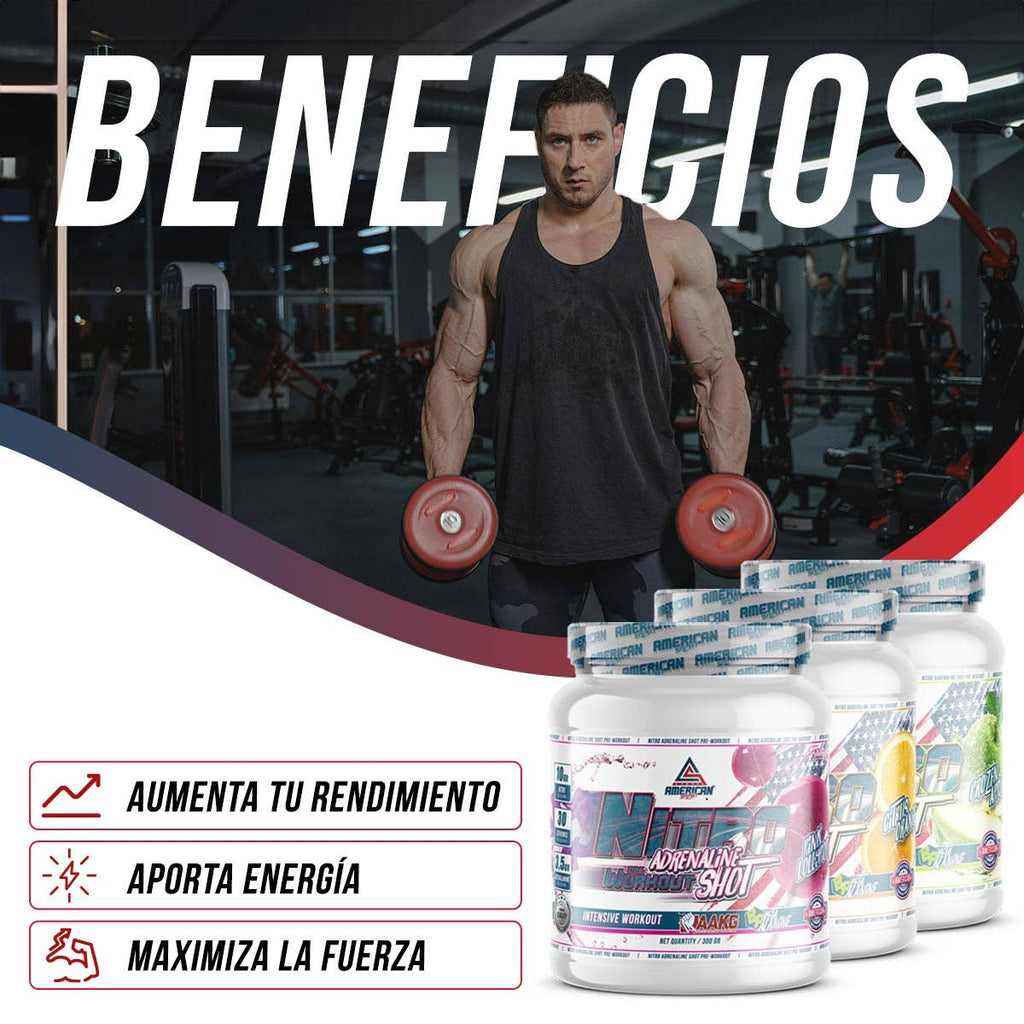 American Supplement Nitro Adrenaline Shot Pré-Treino 300 g