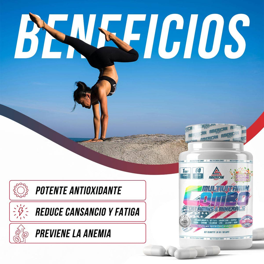 Suplemento American | Combo Multivitamínico 60 cápsulas