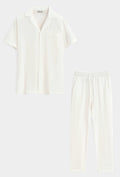 Conjunto coordenado Corte fluido Design descontraído - Branco
