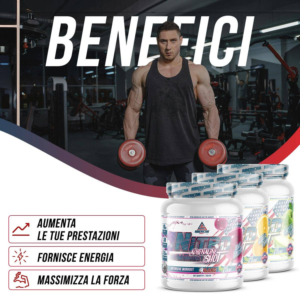 American Supplement Nitro Adrenaline Shot Pré-Treino 300 g