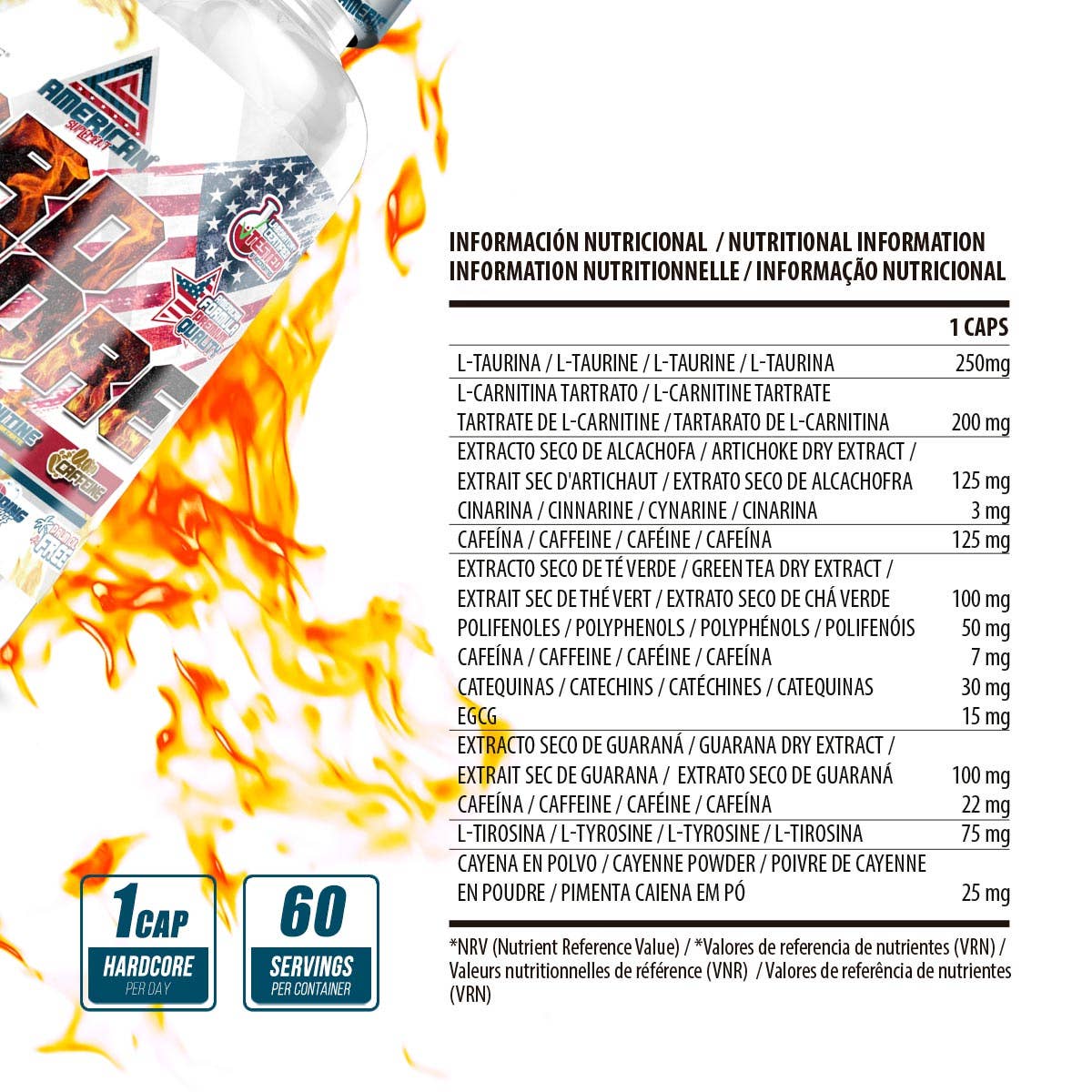 American Supplement HardCore Fat Burner | Queimador de Gordura