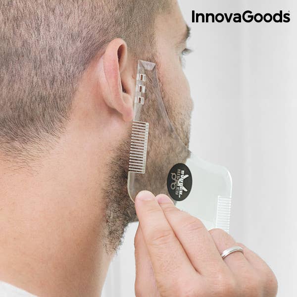 Molde para Barbear Barba Hipster Barber InnovaGoods