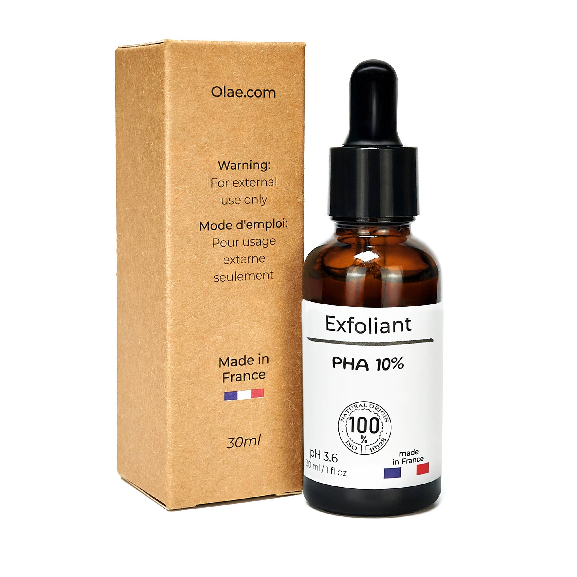 Esfoliante facial PHA 10% (melhor que AHA) 100% natural