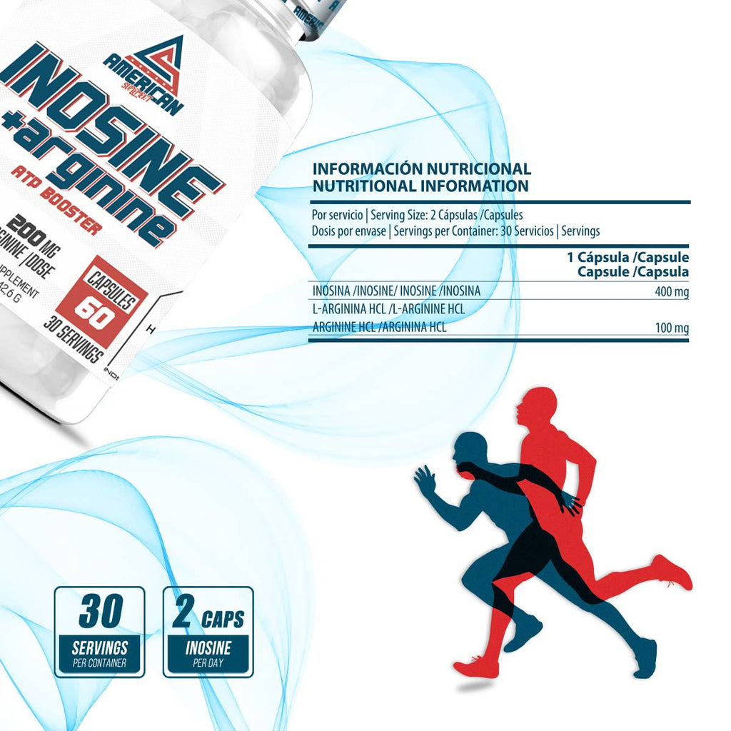 American Supplement | Inosina com Arginina | 60 cápsulas