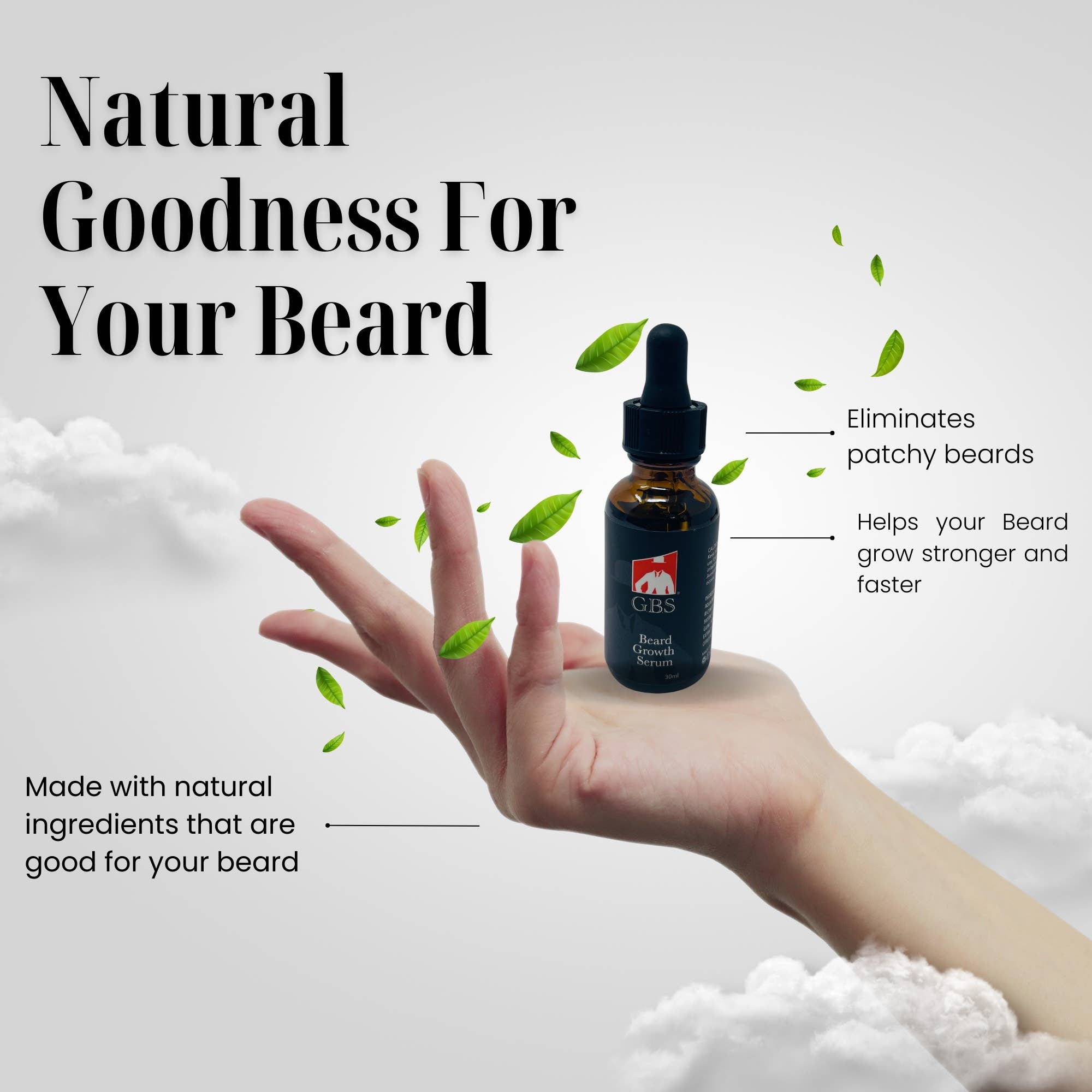 Kit de Cuidados para Barba GENTS para Homens com Bolsa de Viagem em Pele Sintética